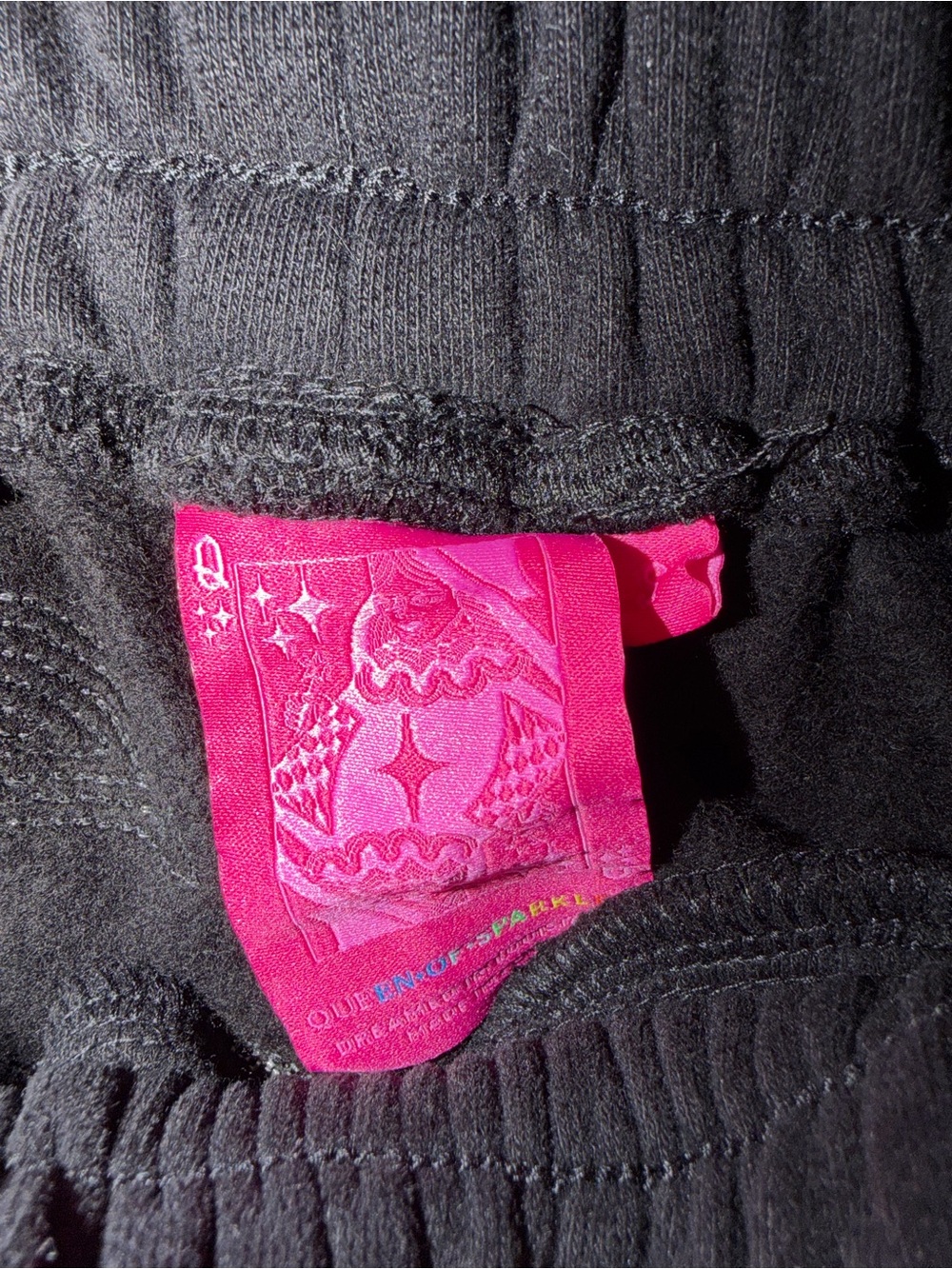 Queen of Sparkles Black Cherry Print Sweatshirt and Shorts Set - Picture 7 of 7